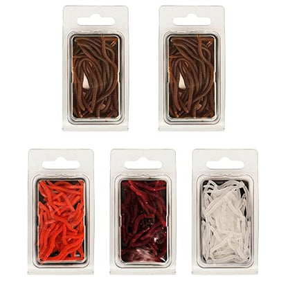 Lures Baits Soft Artificial Earthworm Freshwater Saltwater Bass Soft Lures Fishing Accessories Lifelike-Fake Bloodworm-grub - color: 10cm20 packs