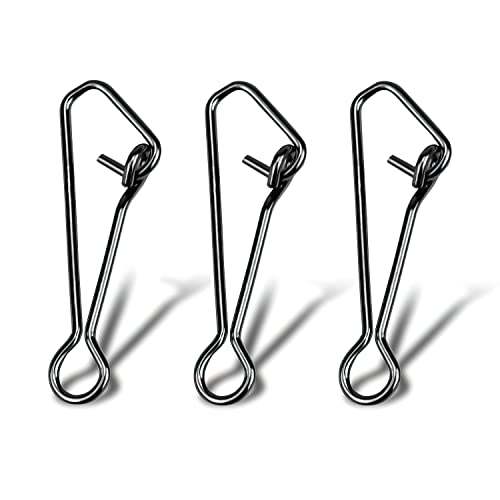 High-Strength Fishing Snaps Stainless Nice Snaps Fishing Clips Lure Hook Connector Quick Change Lock Saltwater Fishing Accessories - size: 0# (25lb) / 100PCS