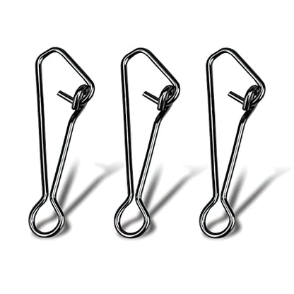 High-Strength Fishing Snaps Stainless Nice Snaps Fishing Clips Lure Hook Connector Quick Change Lock Saltwater Fishing Accessories - size: 0# (25lb) / 100PCS