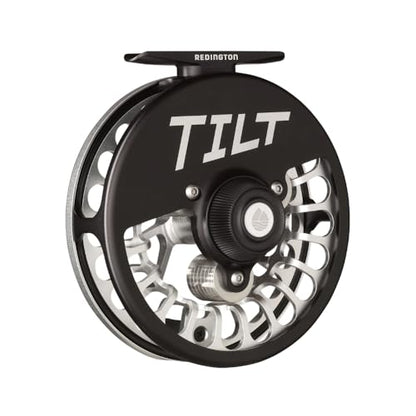 Redington Tilt Euro Nymph Reel - 2-5 Fly Reel for Euro Nymph Fishing - Large Arbor Design - Smooth Drag - Removable Weights for Perfect Balance on Any Fly Rod - 100yds/20lb Capacity - color: Silver/Black