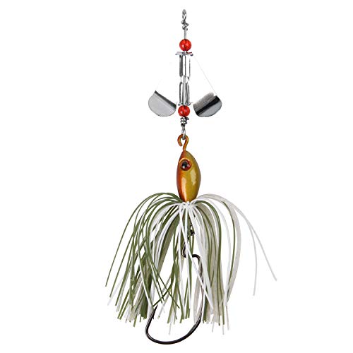 Spinnerbait Bass Fishing Lures Kit,6pcs Spinner Baits Bass Fishing Lures Buzzbait Swimbait Colorado Blades Spinnerbait for Trout Salmon Pike Walleye Crappie Saltwater Freshwater