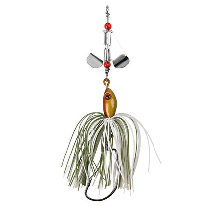 Spinnerbait Bass Fishing Lures Kit,6pcs Spinner Baits Bass Fishing Lures Buzzbait Swimbait Colorado Blades Spinnerbait for Trout Salmon Pike Walleye Crappie Saltwater Freshwater