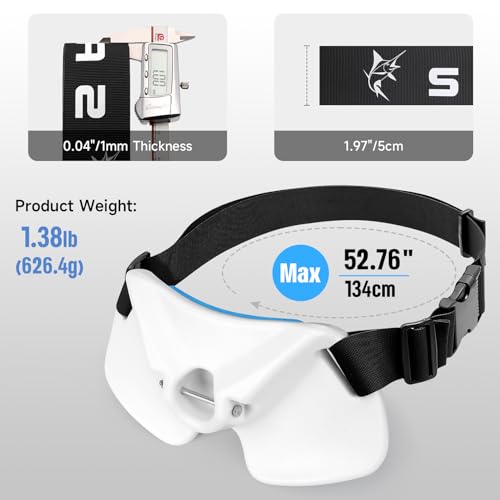 SANLIKE Fishing Belt Rod Holder Adjustable Fishing Fighting Waist Belt with EVA Padded Great Plastic Material Fighting Belt - color: White