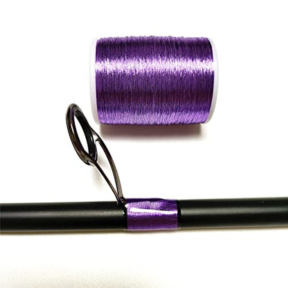 (8pcs*240yd) Kalavarma Rod Wrapping Thread for Fishing Rod Wrapping Thread Rod Building Repair - style: Metallic klm012