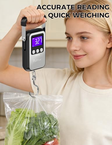Fish Scale, Max 130lbs Fishing Scale,Multi-Mode Pound/Ounces & Kilograms,LCD Display - style: Silver
