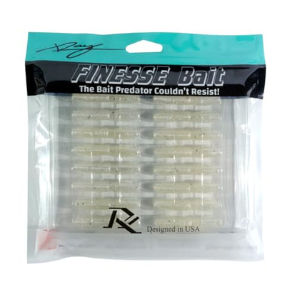 Ray Mini Stick Bait 16pc/Pack 1.75 Inch Fishing Lures Design for Bass, Trout, Panfish, Perch, Crappie, Must-Have Fishing Bait. - color: Pearl