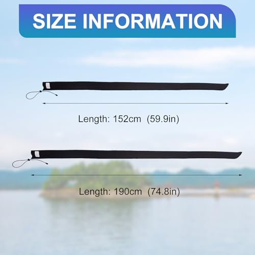 Neoprene Fishing Rod Sleeve Protective Rod Covers for Fishing Pole Sleeve Hook-Resistant Rod Storage Case – Fishing Pole Protective for Storage & Transportation - size: 1pcs 74.8"