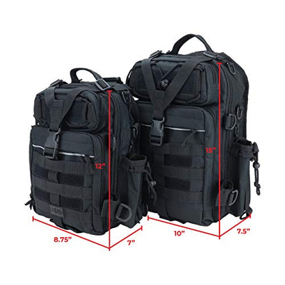 OSAGE RIVER Deluxe Tackle Sling Fishing Bag with Rod Holder, Lightweight Tackle Box Storage, Shoulder Bag for Fishing Hiking