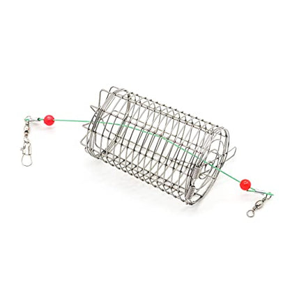 10pcs Fishing Bait Trap Cage Feeder, Baits Cage Basket Holder Coarse Lure Feeder Fishing Tackle Kit - size: Large - 10 pcs, style: A Style Bait Trap