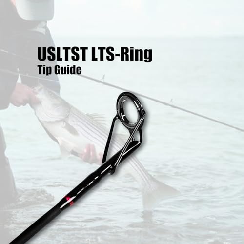 Fiblink Surf Casting Fishing Rod 2-Piece Graphite Travel Baitcasting Fishing Rod - size: Length: 12'