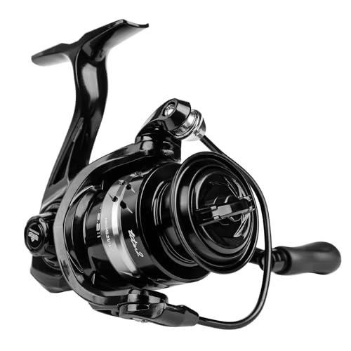 Handing LITE II Spinning Reels Freshwater Spinning Fishing Reels 14.33 Lbs Max Drag Ultra Smooth 5.2:1 Gear Ratio Aluminum Spool 3+1 BB Handle Interchangeable - size: Size 6000
