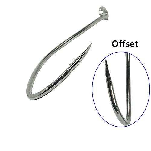 Catfishing Hooks Big River Bait Hook 25/50/100pcs, Fishing Hooks for Saltwater Freshwater,Catfish Striper Flathead Carp Bass 1# 1/0 2/0 3/0 4/0 6/0 8/0 10/0 - size: 50PCS 1/0