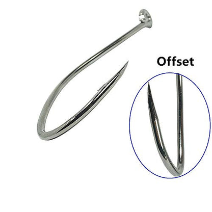Catfishing Hooks Big River Bait Hook 25/50/100pcs, Fishing Hooks for Saltwater Freshwater,Catfish Striper Flathead Carp Bass 1# 1/0 2/0 3/0 4/0 6/0 8/0 10/0 - size: 50PCS 1/0