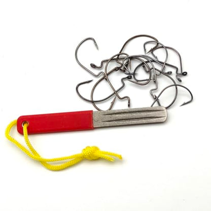 2Pcs Fishing Hook Sharpener, Restore Hook Sharpness Quickly and Easily, Easy to Carry Fish Hook File
