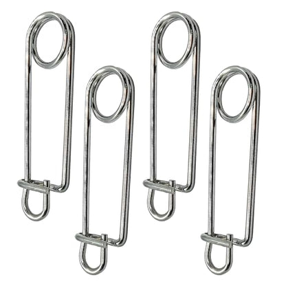 Minnow Trap Clips, Stainless Steel Live Bait Trap Lock Fasteners 4 Pack | High-Quality Stainless Steel