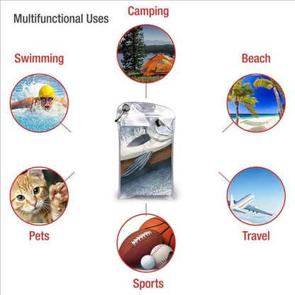 Fishing Bait Printed Ultra Absorbent Microfiber Towel Quick-Drying Towel for Sports,Travel,Gym,Beach,Hiking and Yoga16x31.5in