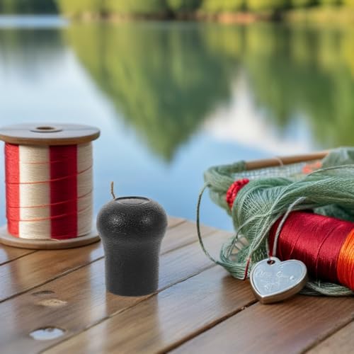 2pcs Rubber Fishing Rod Butt Cap, 7/8" 22mm End Protector Cap for DIY Fishing Rod Building and Repairs, Non-Slip End Cushion, Fish Pole Holder Accessory