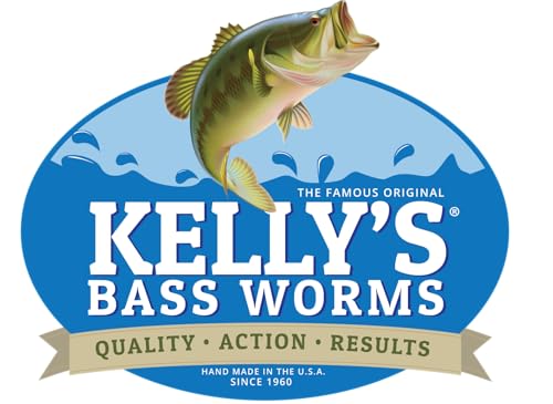 Kelly's Striper 12 Pack Anise Scented 3 Hook Pre-Rigged Worms, Plastic, 5.5 Inches, 8 Colors, Made in USA - color: Yellow/Black