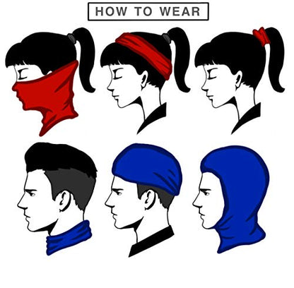 VCZUIUC Neck Gaiter Face Cover Mask Balaclava for Men and Women - color: 9pcs Leaves, size: Medium