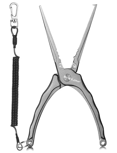 Fishing Pliers,Carbon Steel Fishing Tools | Corrosion Resistant Fishing Gear, Multitool for Saltwater - color: 8IN