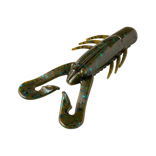 Hammer Craw - color: Green Pumpkin Blue Flake