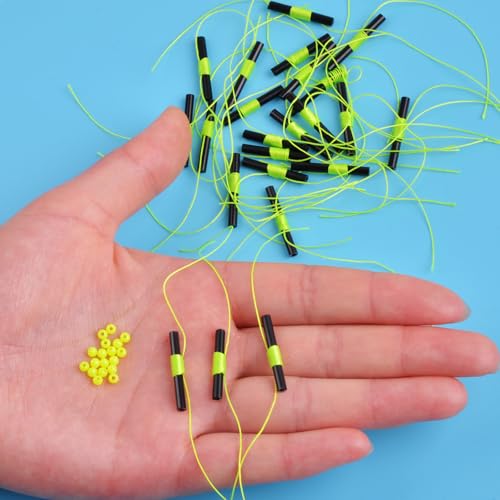 Fishing Bobber Stops, Slip Bobber Stoppers for Fishing Line | Float Bobber Stop String Knots with Beads - style: 100pcs