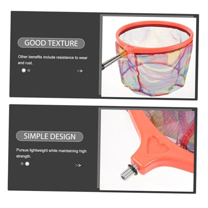 GANAZONO Stainless Steel Retractable Fishing Landing Net with Detachable Pole Portable Outdoor Fish Scoop Capacity Camping Tool for Bass Trout Random Color