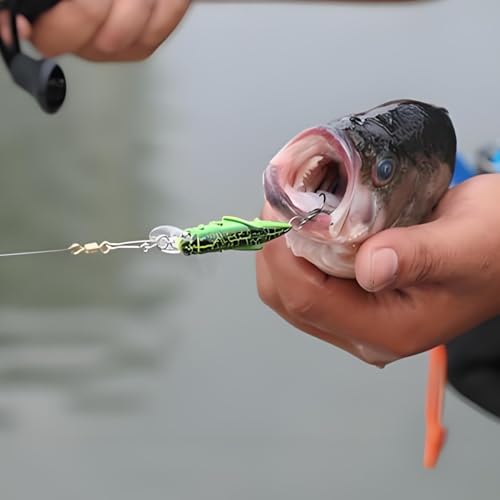 10-Piece Mini Fishing Lures Set Micro Hard Bait Crankbaits Versatile Lures for Freshwater Saltwater Trout Bass Perch with Storage Box Fishing Tackle Gift