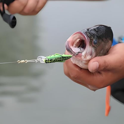 10-Piece Mini Fishing Lures Set Micro Hard Bait Crankbaits Versatile Lures for Freshwater Saltwater Trout Bass Perch with Storage Box Fishing Tackle Gift