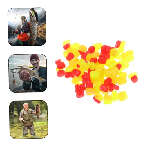 KESYOO 150pcs Soft Silicone Fake Corn Fishing Lures with Realistic Appearance and Convenient Design, Floating Trout and Carp Baits for Saltwater and Multiple Fish Species Fishing