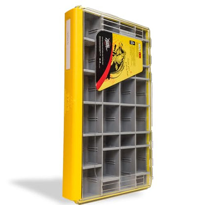 Deluxe Fishing Tackle Box, Waterproof 3600 and 3700 Tackle Trays, Organizer with Removable Dividers, Sealed Lure Box and Terminal Tackle Storage (1, 3700 Yellow) - color: 3700 Yellow 1 pack