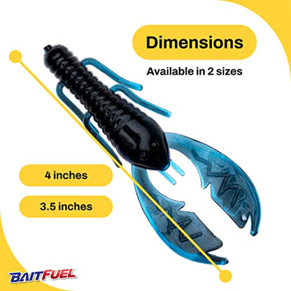 American Baitworks Paca Slim 4-Inch - color: Black Blue, size: Small
