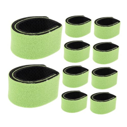 Rod Universal Fishing Bands Securing and 10pcs Anti-Slip Elastic Straps for Abrasion Resistant Fabric Neoprene Material Fit Pole for Travel Beside Lakes Outdoor Use