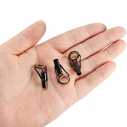 PATIKIL Fishing Rod Tips Repair Kit Stainless Steel Ring Guide for Saltwater Freshwater Fishing - size: 4.8mm