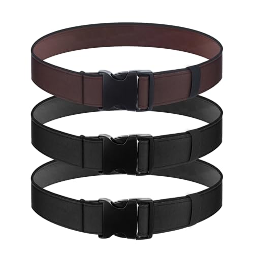 Coume 3 Pcs Neoprene Adjustable Wading Fishing Belt Waterproof with Adjustable Buckle Wader Belt for Men Fly Fishing Hiking Kayaking Outdoor Treading Water Accessories