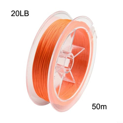 20lb for Braided Fly Line Backing 50M 8-Strand Dacron Polyester Low Friction Trout Bass Freshwater Fishing Reel Spooling Line White - size: C