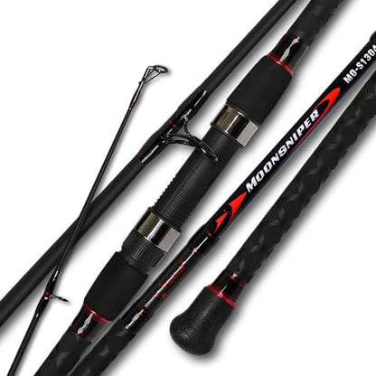 Fiblink Surf Spinning Fishing Rod 4-Piece Graphite Travel Fishing Rod(11 Feet & 13 Feet & 15 Feet) - size: Length: 13'