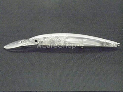 Blank Unpainted Minnow Crankbait Topwater Lipless Jerkbait Fishing Lures - color: UPM650P10