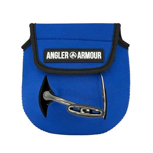 Angler Armour Spinning Reel Cover, Fishing Reel Case, Neoprene Reel Pouch, Spinning Reel Sleeve, Spinning Reel Case, Spinning Reel Protective Sleeve, Fits 1000, 2000, 3000, 3500 Reels (Marine Blue) - color: Marine Blue