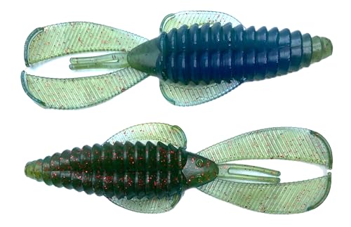 Phat Pak Baits - Swamp Monster Rage Bug Style Plastic Beaver Creature Bait Punching Bass Fishing Lure 20ct 4" - color: Great Lakes Craw