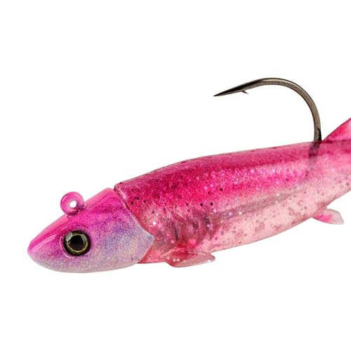 Berkley PowerBait Minnotator Fishing Soft Bait - color: Pink Shiner, size: 3.5 in - 3/8 oz
