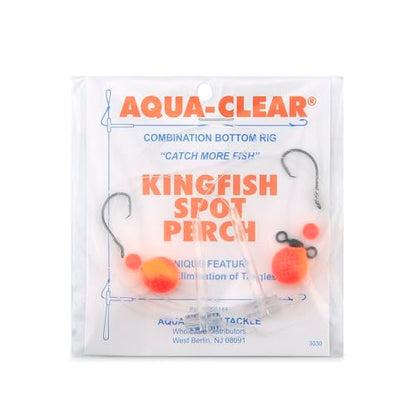 Aqua-Clear Hi-Lo Combo Rig - Bead/Float - color: Red/Orange, style: Demon Circle