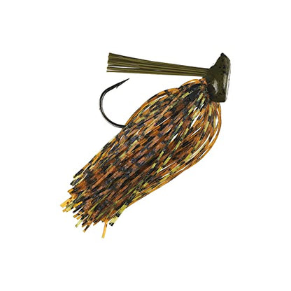 Buckeye Lures 1/2 Oz Flat Top Finesse Jig with Premium Skirting & Rubber Skirt Collar Durable Versatile Fishing Bait - color: Perfect Craw