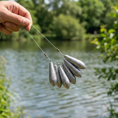 Teardrop Drop Shot Sinkers – Lead Fishing Weights & Sinkers for Bass, Catfish & Surf Fishing – Freshwater & Saltwater – 10 Sizes 1/2oz to 7oz, More Per Pack - style: 100g/3.5oz – 6pcs