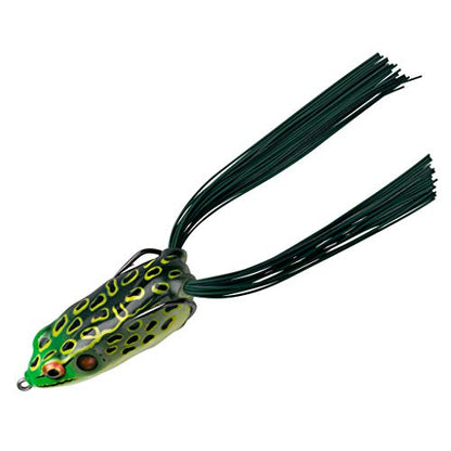 Booyah Pad Crasher Topwater Bass Fishing Hollow Body Frog Lure with Weedless Hooks - color: Bullfrog
