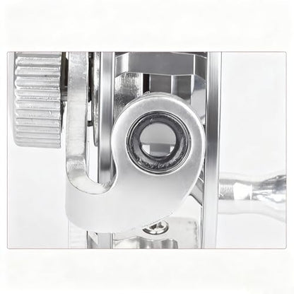Winter Fishing Reel All Metal 1.76oz(50g) Lightweight 2.1inch(53mm) Upgrade Base Right Hand Mini Fly Wheel for Trout Pike Ice Fishing Tackle - color: Sliver