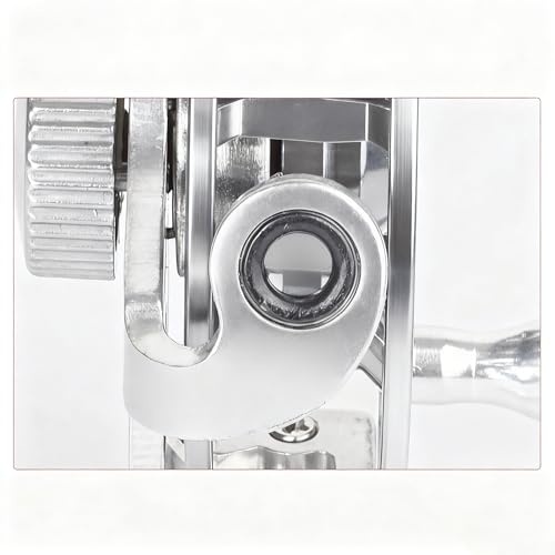 Winter Fishing Reel All Metal 1.76oz(50g) Lightweight 2.1inch(53mm) Upgrade Base Right Hand Mini Fly Wheel for Trout Pike Ice Fishing Tackle - color: Sliver
