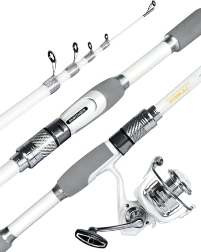 Ghosthorn Fishing Rod and Reel Combo Carbon Fiber Telescopic Fishing Pole Carrier Bag Portable Kit Saltwater Freshwater - size: 2.4m 8ft, style: Rod and Reel Only