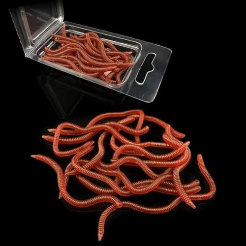 20pcs Bass Fishing Worms - Soft Plastic Baits & Lures for Fresh Water Fishing