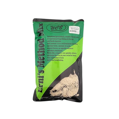 WCB Carp Baits Groundbait Chum Mix Feeder Mix Carp Bait - Erni's Method Mix - Ideal for Carp and Catfish Fishing - style: Flavor: Hemp Madness